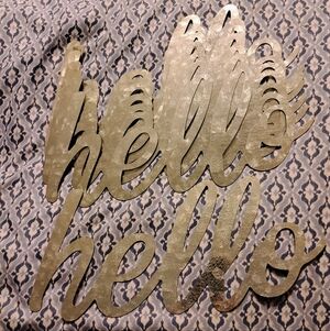 9 New Thin Galvanized Tin Hellos